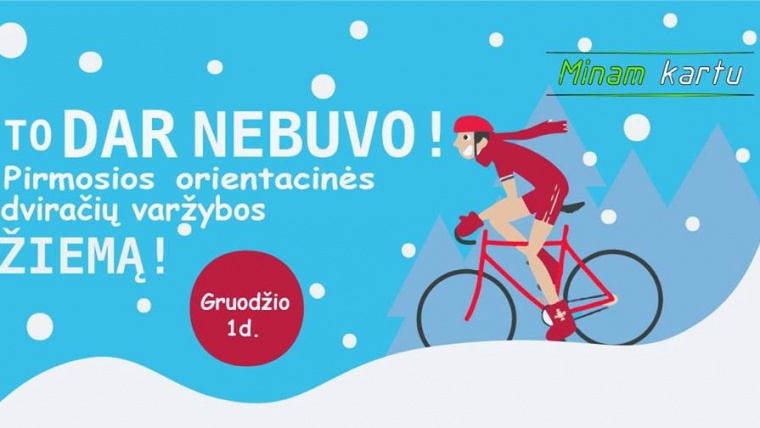 Žieminės orientacinės dviračiais | Minam kartu!